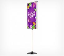 Рама на стойке INFOSTAND-XL A-1 Duo  — это двухсторонняя телескопическая рекламная стойка, укомплектована двумя рамками PF А1 формата.